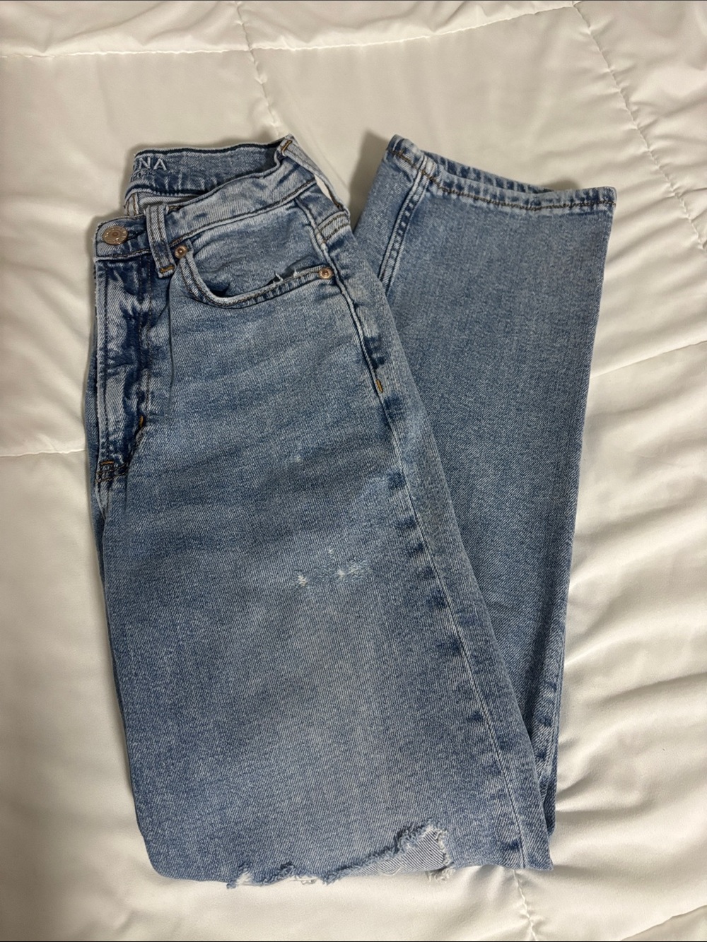 Arizona Jean Company Straight Leg Blue Jeans